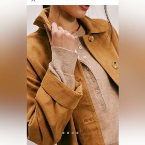 Officine Generale Paris leather Brown Shirt jacket XL (web pics of similar)